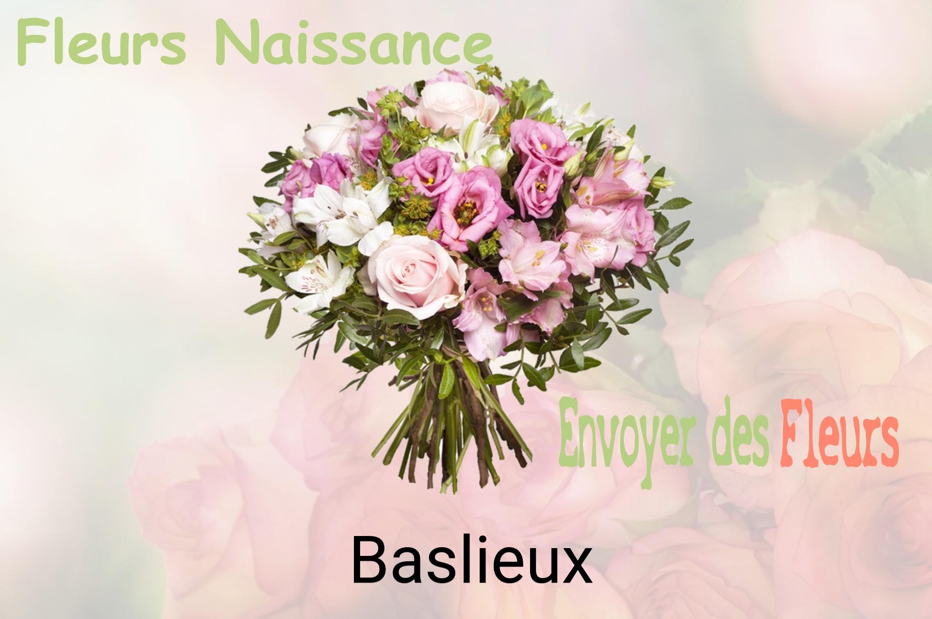Bouquet de fleurs de naissance livré à Baslieux